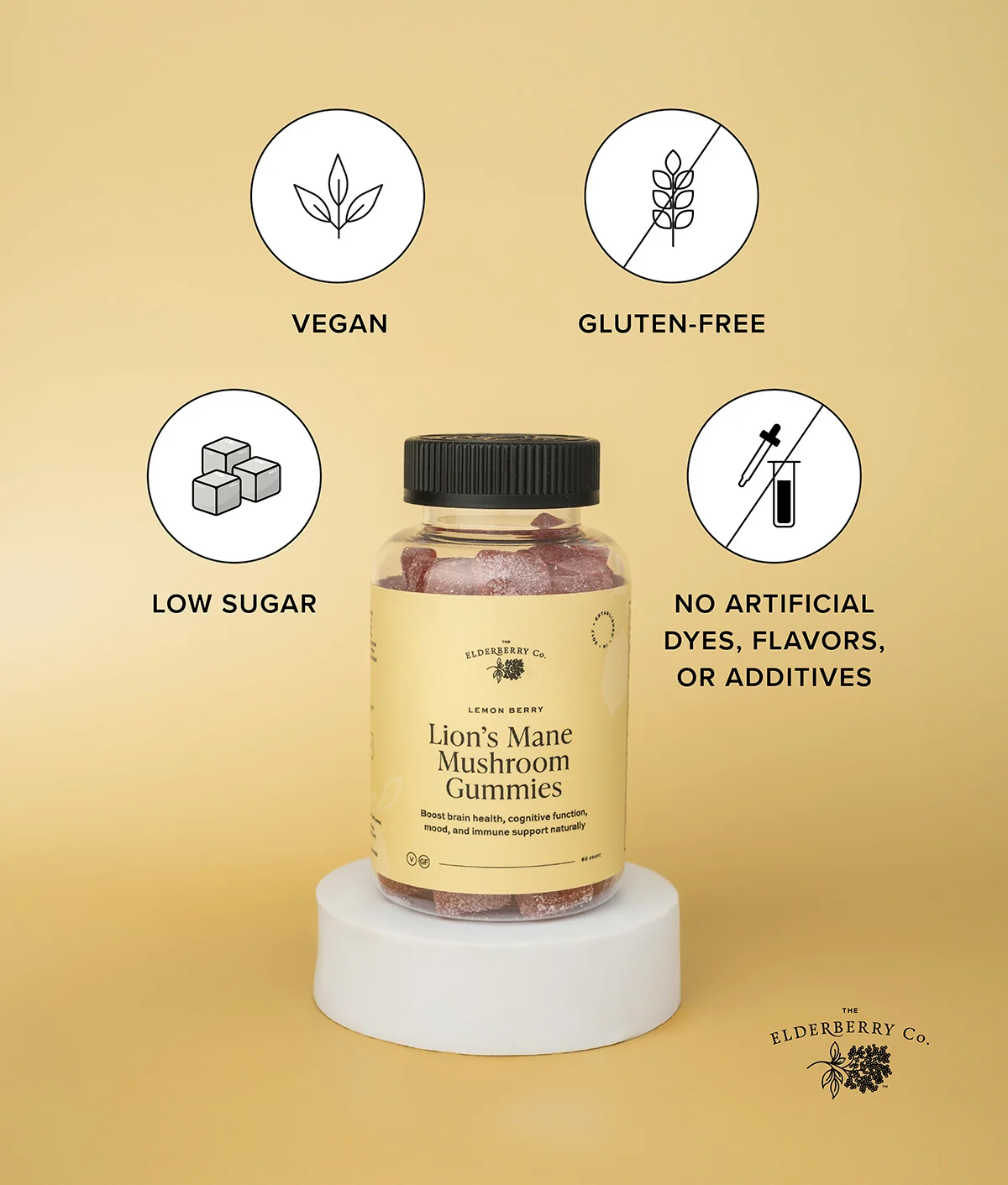 Lion’s Mane Gummies with Fruiting Body Mushroom Extract - Image 7