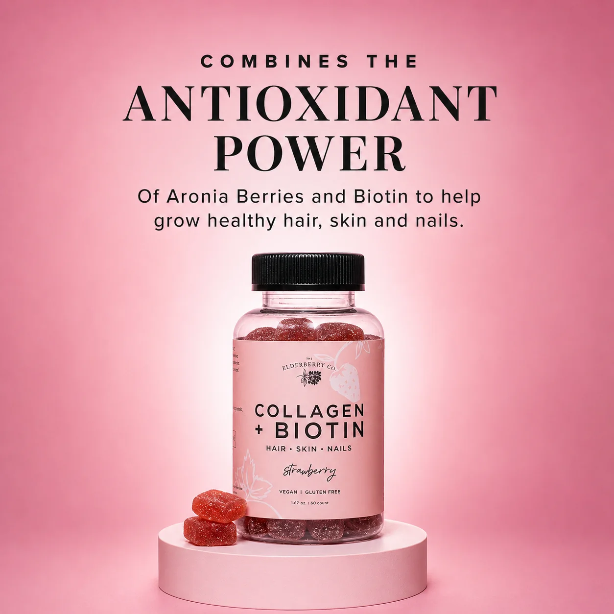 Collagen Boost + Biotin Gummies with Aronia Berries - Image 5