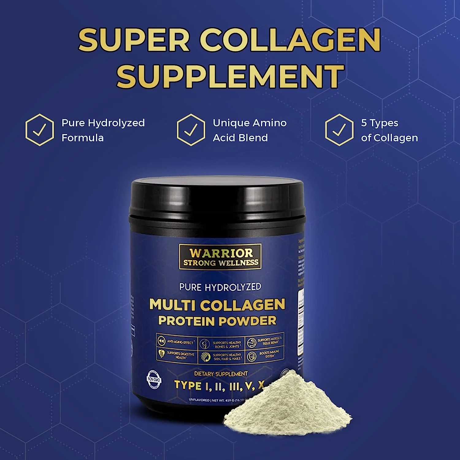 Pure Hydrolyzed Multi Collagen Protein Powder - Image 3